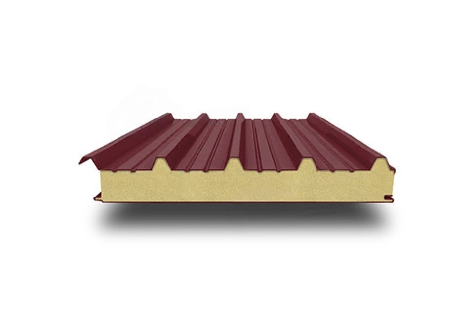 Кровельная сэндвич-панель с пенополистиролом, 1200х20 мм, 0.5/0.5, Atlas